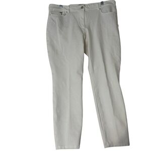 White House Black Market The Skinny White Pants Womens 6 Stretch Slim